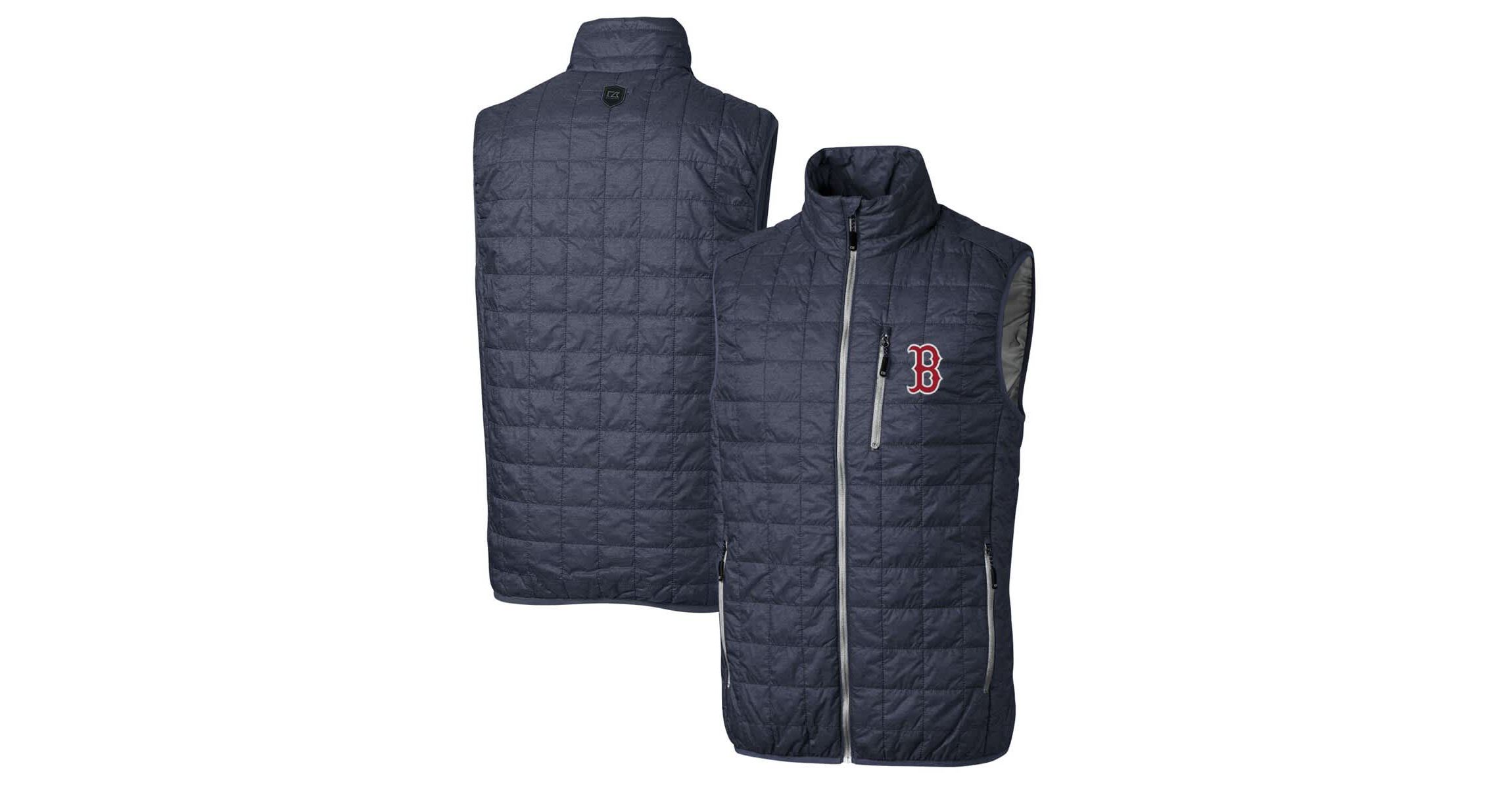 Boston Red Sox MLB Heathered Boston Sox Rainier Full-Zip Puffer Vest