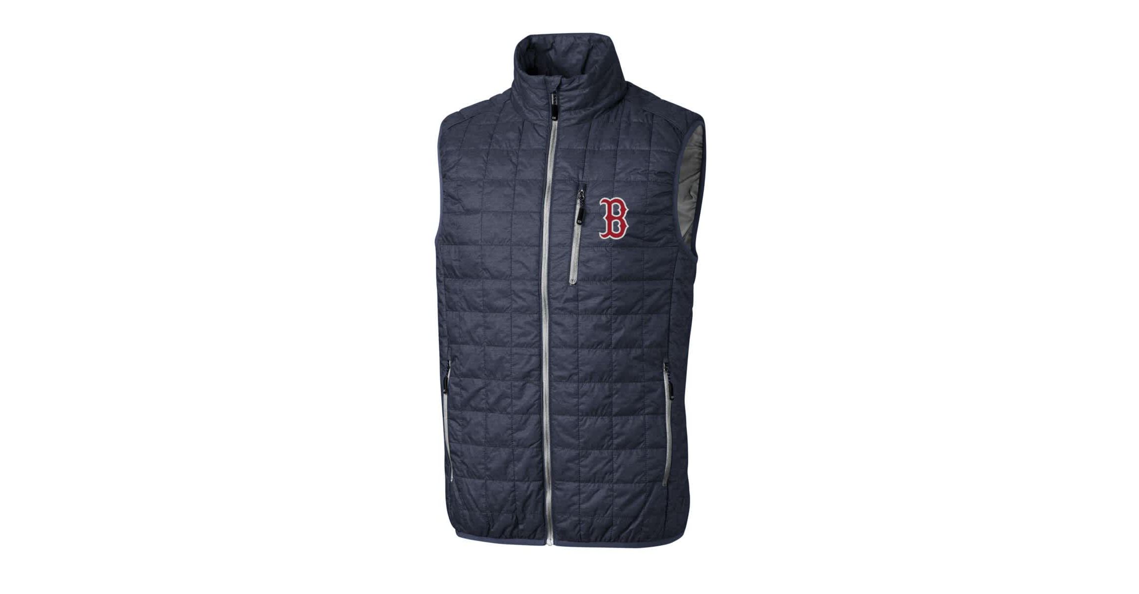 Boston Red Sox MLB Heathered Boston Sox Rainier Full-Zip Puffer Vest