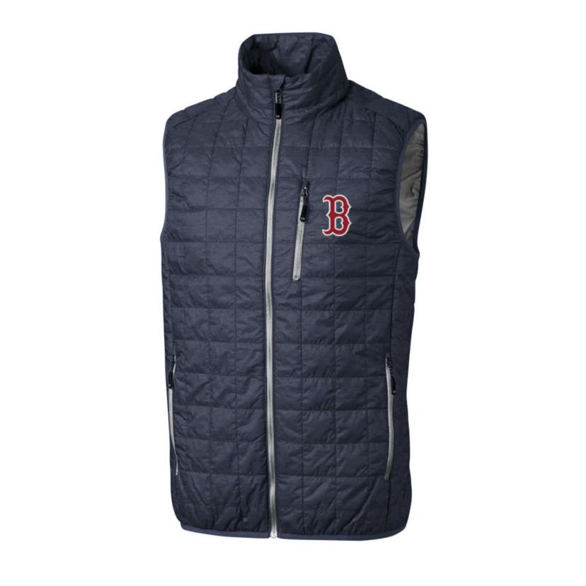 Boston Red Sox MLB Heathered Boston Sox Rainier Full-Zip Puffer Vest