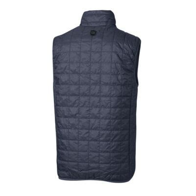 MLB Heathered Atlanta Braves Rainier Full-Zip Puffer Vest