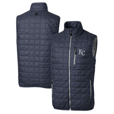 MLB Heathered Kansas City Royals Rainier Full-Zip Puffer Vest