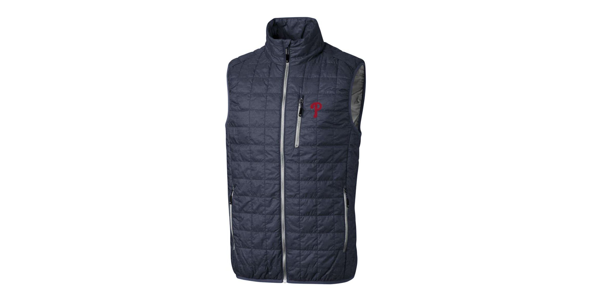 MLB Heathered Philadelphia Phillies Rainier Full-Zip Puffer Vest