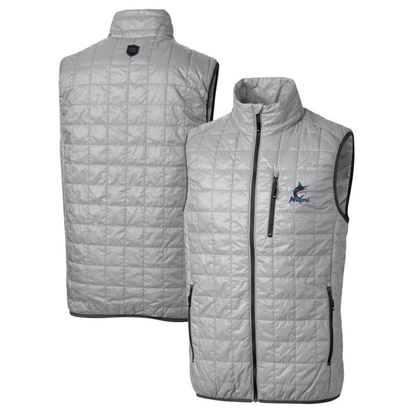 MLB Miami Marlins Rainier Full-Zip Puffer Vest