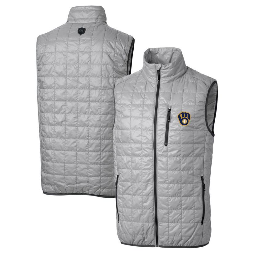 MLB Milwaukee Brewers Rainier Full-Zip Puffer Vest