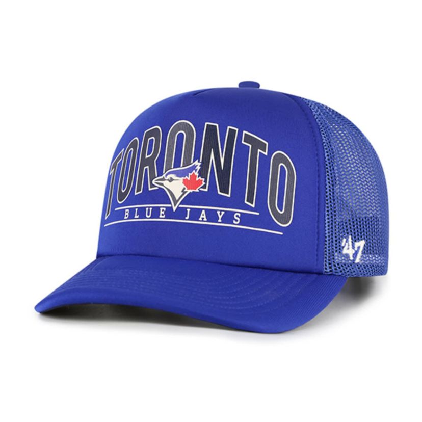 Toronto Blue Jays MLB Toronto Jays Backhaul Foam Trucker Snapback Hat
