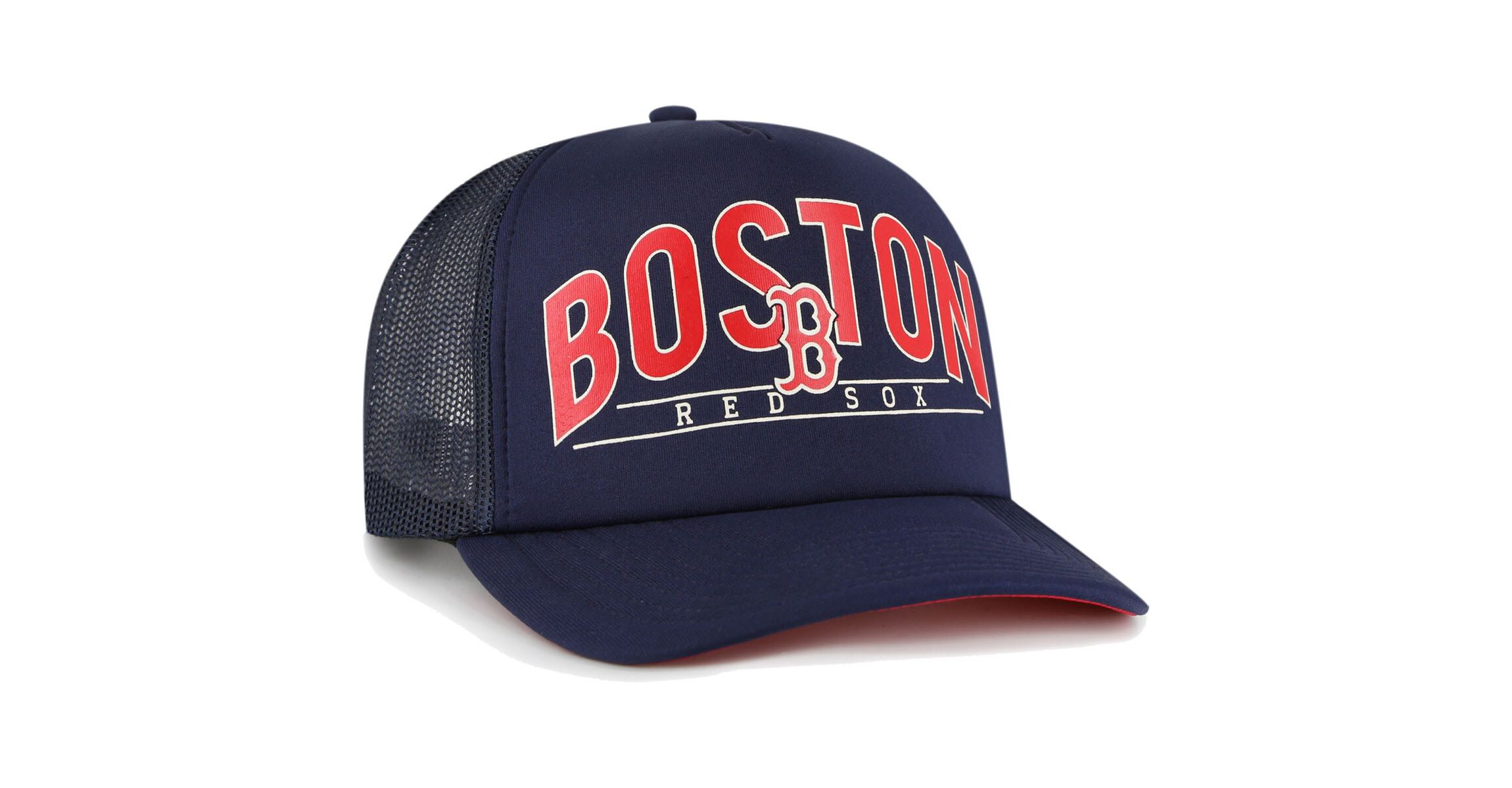 '47 Boston Red Sox MLB Boston Sox Backhaul Foam Trucker Snapback Hat | Belk