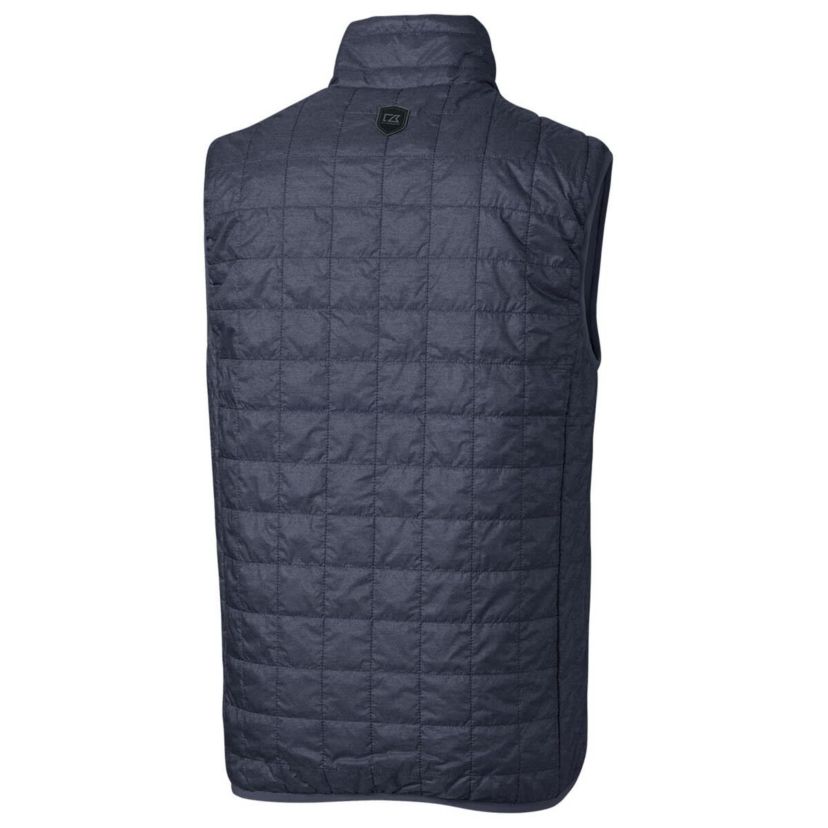 Connecticut Huskies NCAA Heathered UConn Huskies Big & Tall Rainier PrimaLoft Eco Full-Zip Puffer Vest