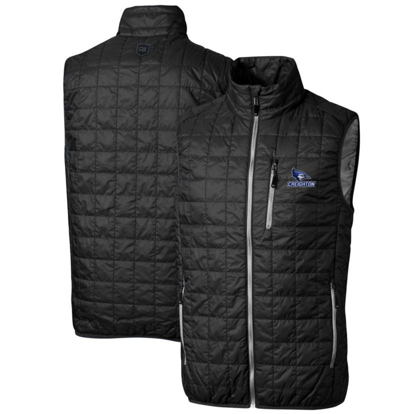 Creighton University Bluejays NCAA Creighton Bluejays Big & Tall Rainier PrimaLoft Eco Full-Zip Puffer Vest