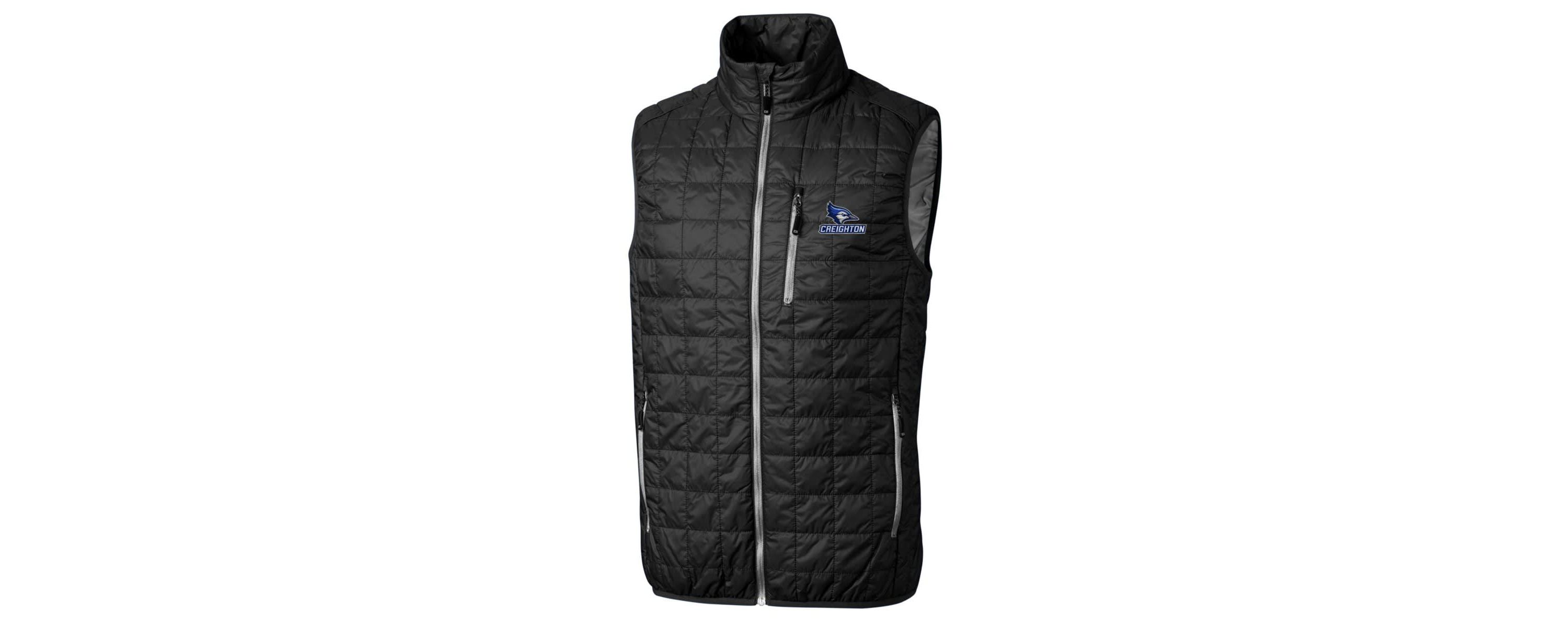 Creighton University Bluejays NCAA Creighton Bluejays Big & Tall Rainier PrimaLoft Eco Full-Zip Puffer Vest