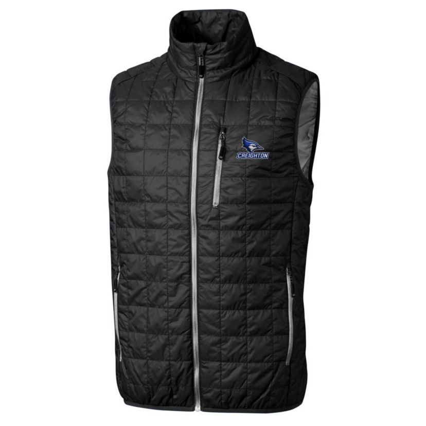 Creighton University Bluejays NCAA Creighton Bluejays Big & Tall Rainier PrimaLoft Eco Full-Zip Puffer Vest
