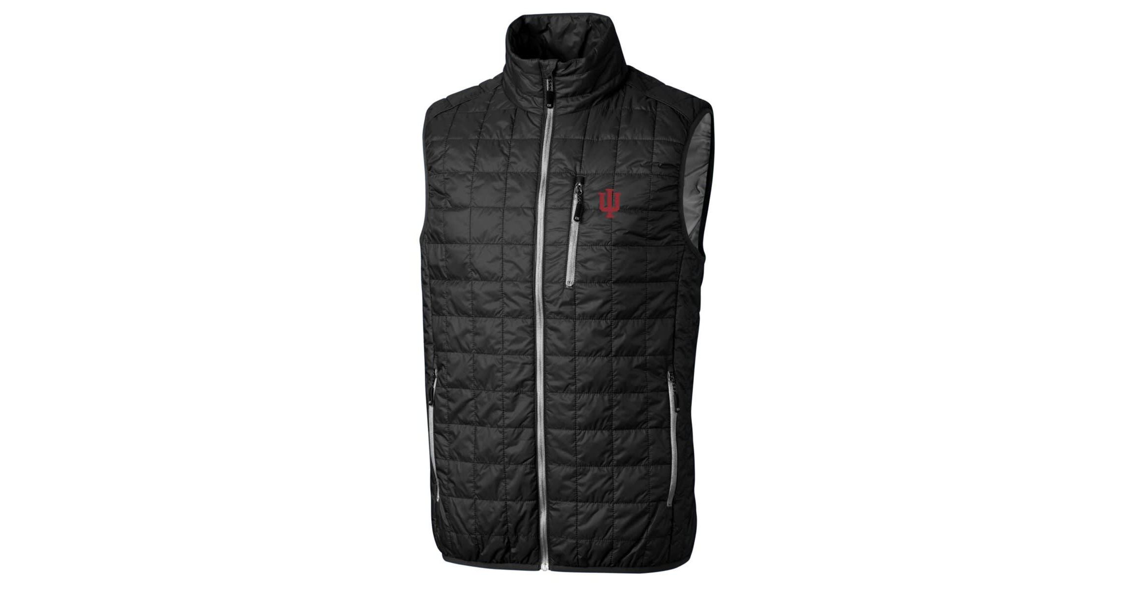 NCAA Indiana Hoosiers Big & Tall Rainier PrimaLoft Eco Full-Zip Puffer Vest