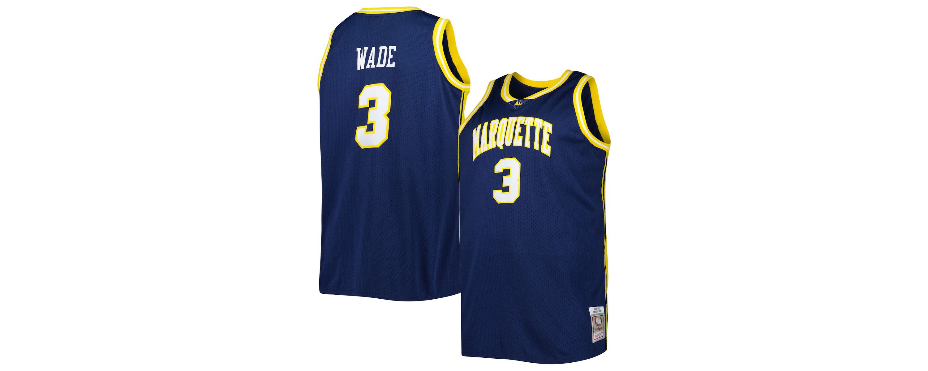 NCAA Dwyane Wade Marquette Golden Eagles Big & Tall Swingman Jersey