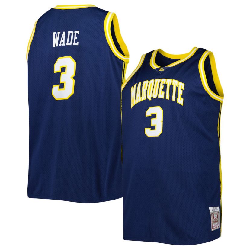 NCAA Dwyane Wade Marquette Golden Eagles Big & Tall Swingman Jersey
