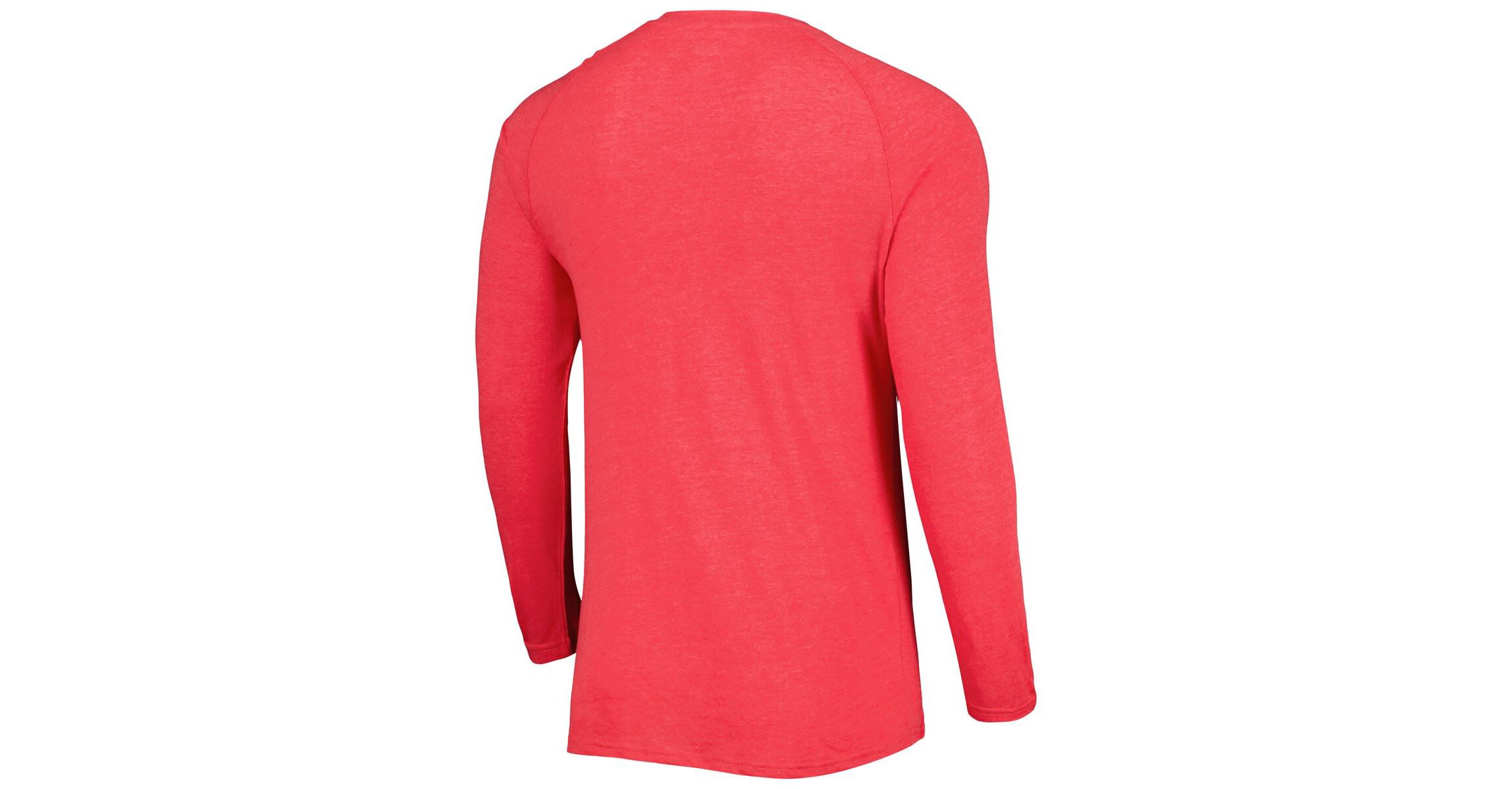 MLB Los Angeles Angels Inertia Raglan Long Sleeve Henley Top