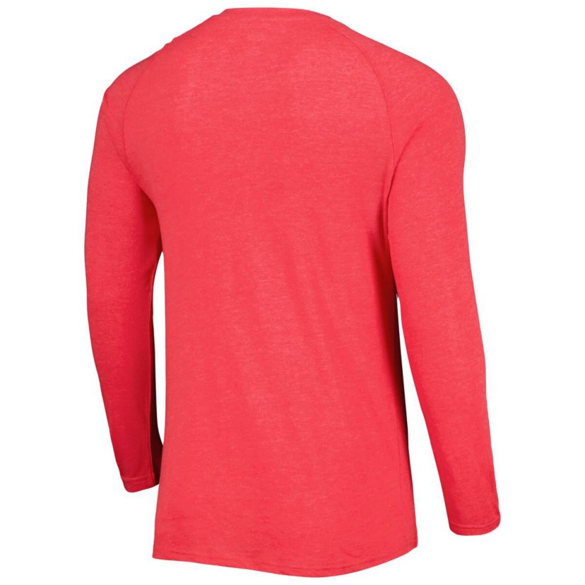 MLB Los Angeles Angels Inertia Raglan Long Sleeve Henley Top