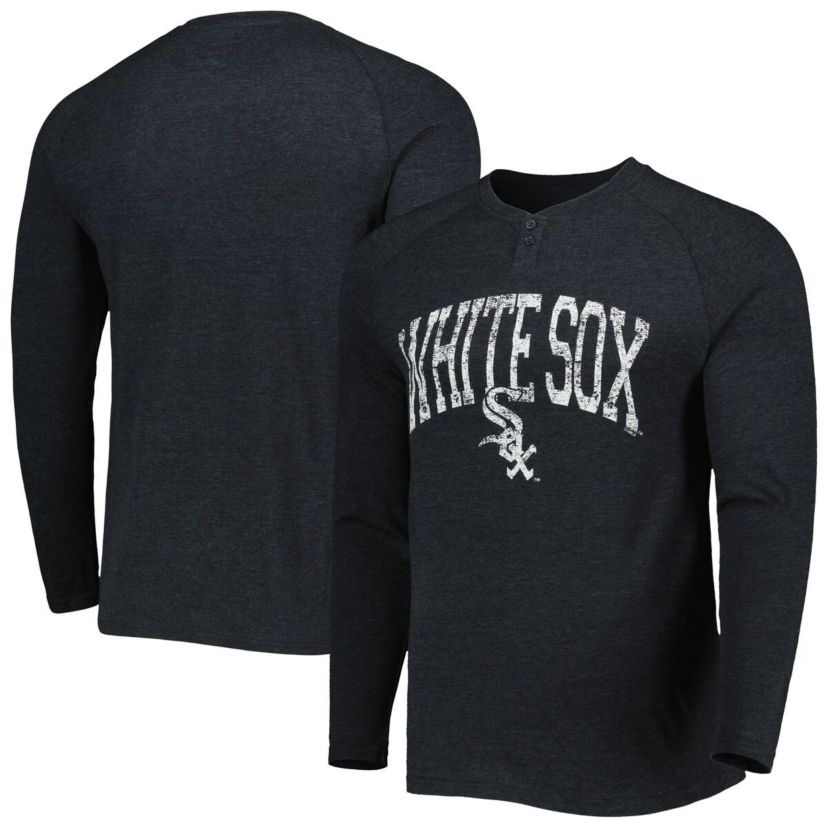 Chicago White Sox MLB Chicago Sox Inertia Raglan Long Sleeve Henley Top