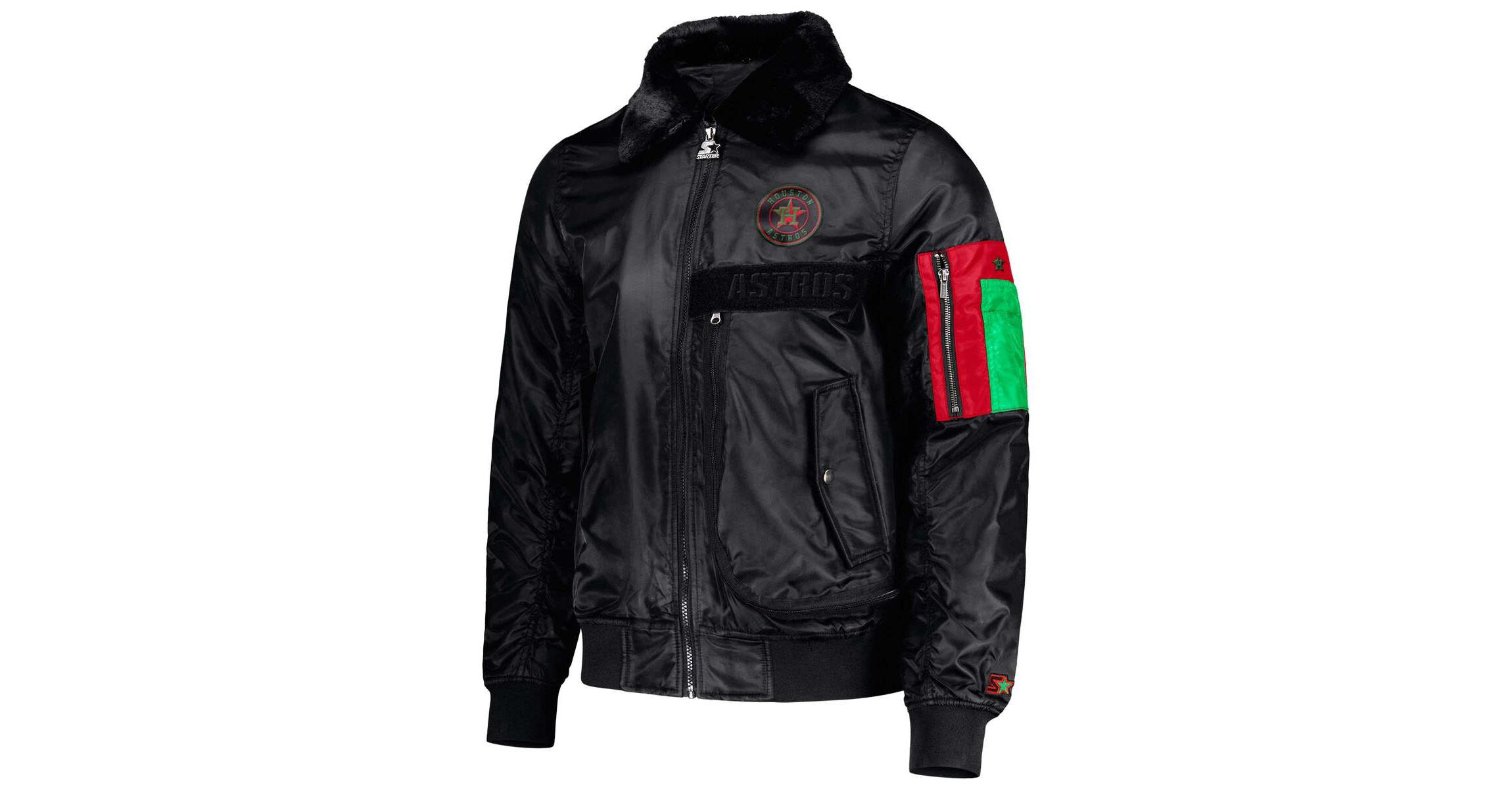 MLB x Ty Mopkins Houston Astros History Month Satin Full-Zip Jacket