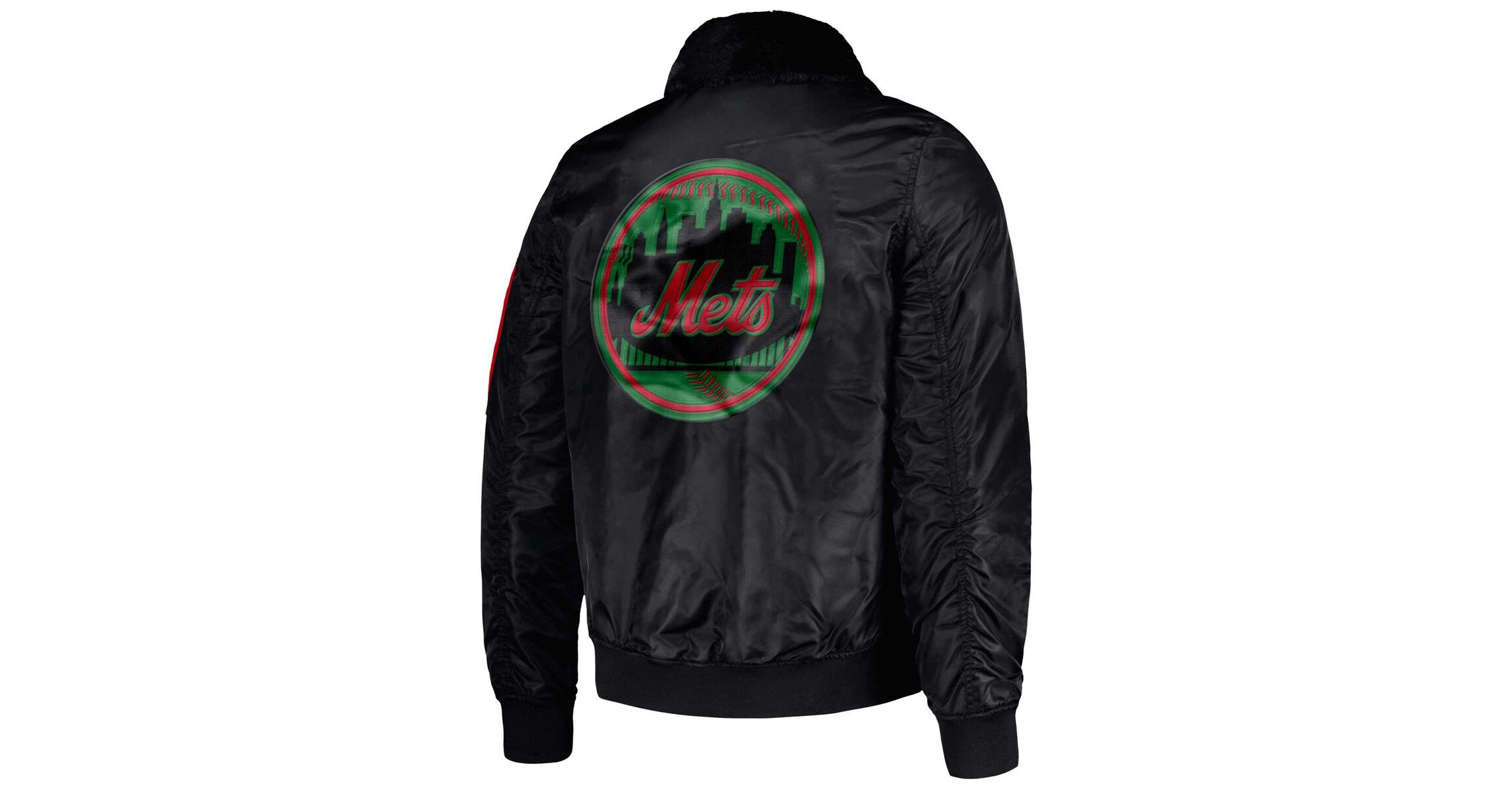 MLB x Ty Mopkins New York Mets History Month Satin Full-Zip Jacket