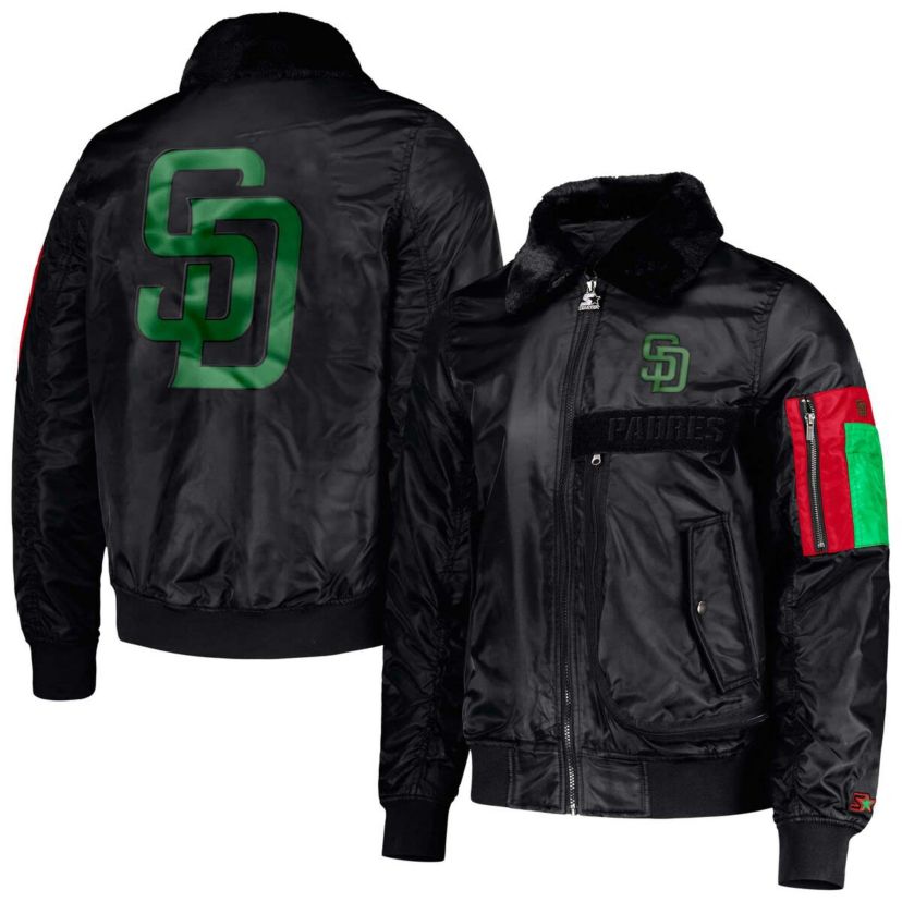MLB x Ty Mopkins San Diego Padres History Month Satin Full-Zip Jacket