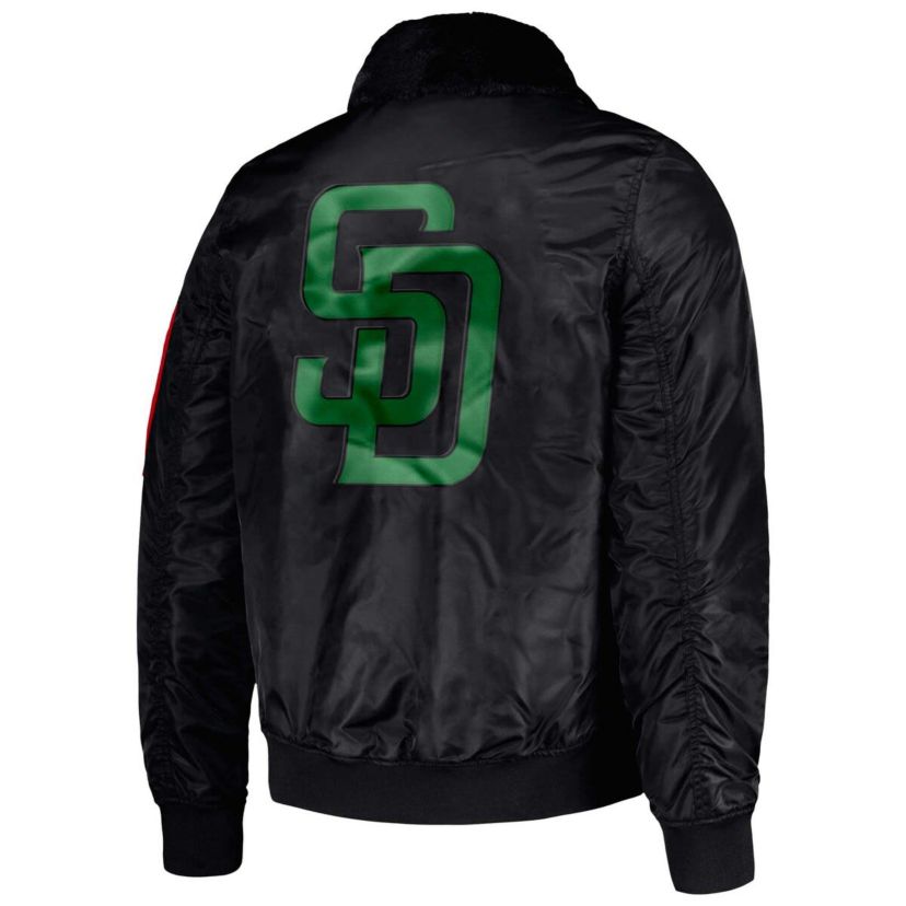 MLB x Ty Mopkins San Diego Padres History Month Satin Full-Zip Jacket