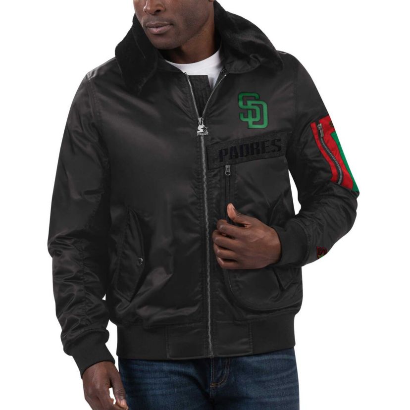 MLB x Ty Mopkins San Diego Padres History Month Satin Full-Zip Jacket