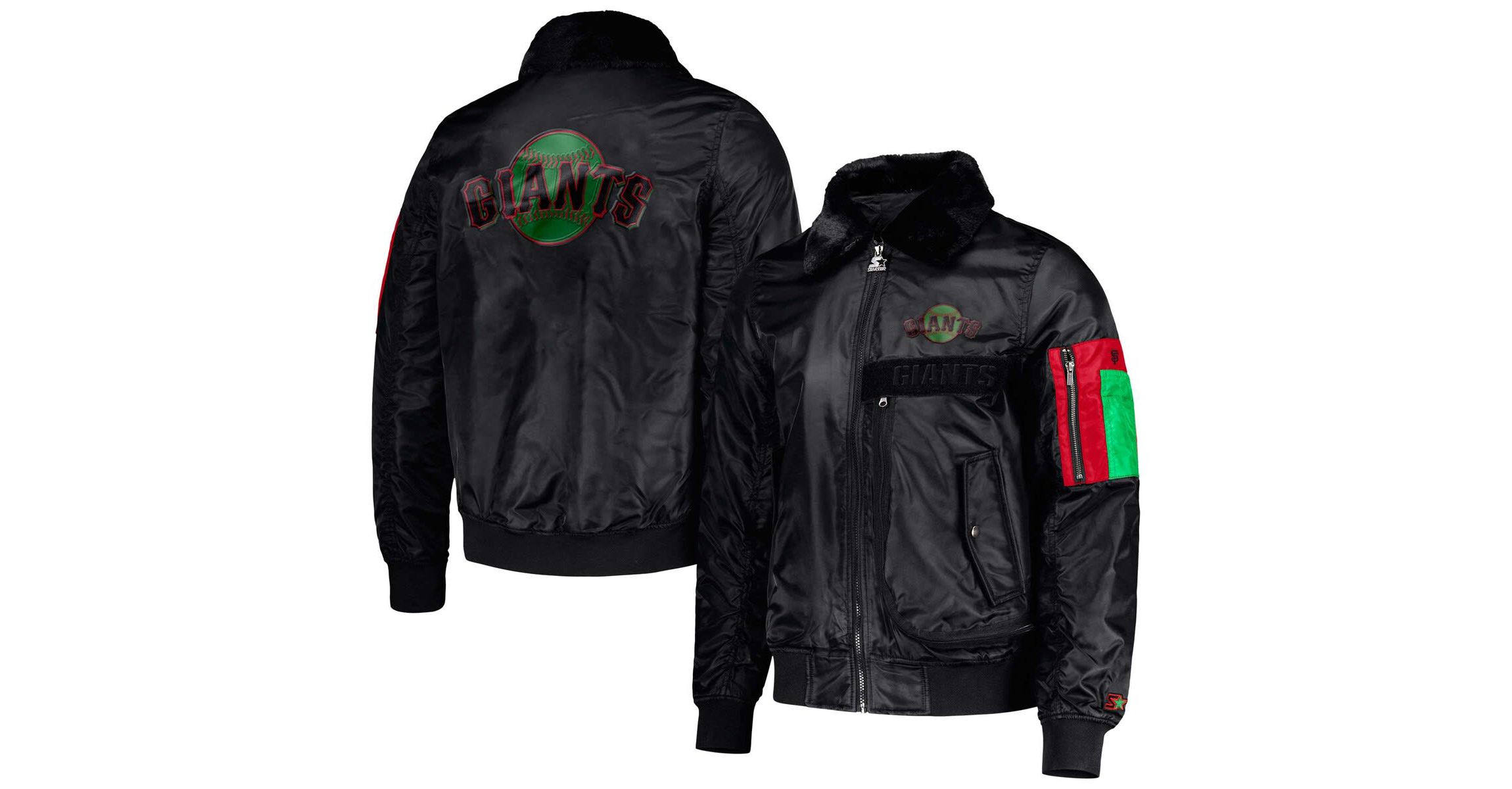 MLB x Ty Mopkins San Francisco Giants History Month Satin Full-Zip Jacket