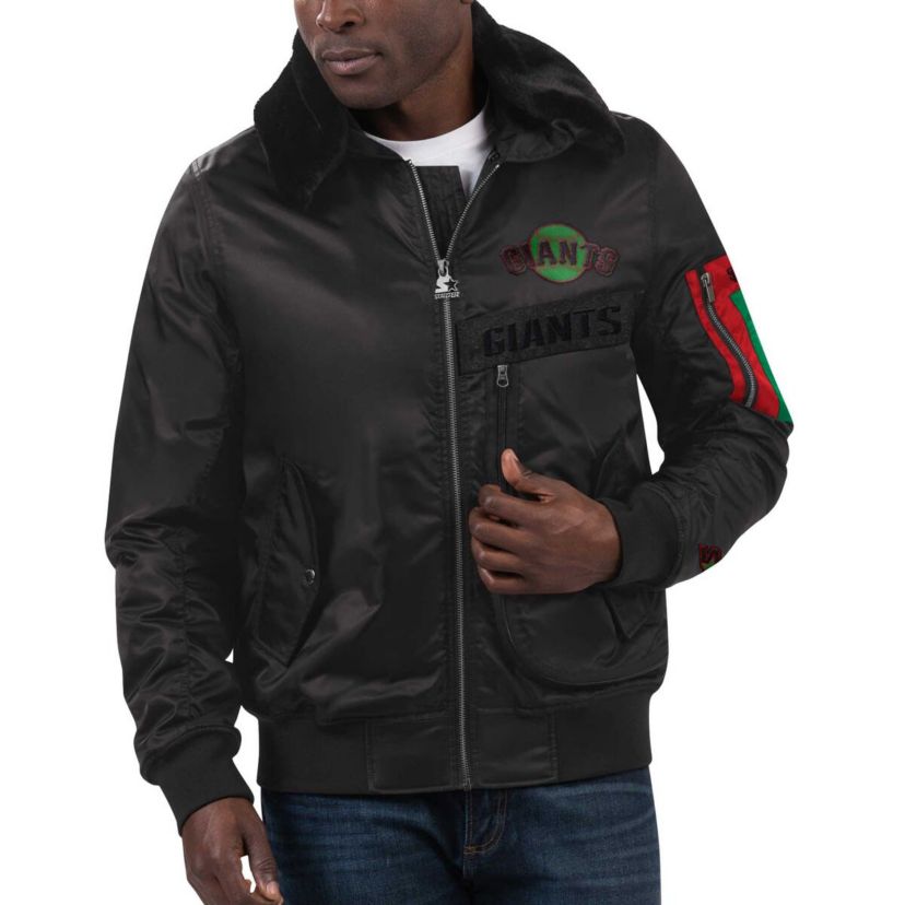 MLB x Ty Mopkins San Francisco Giants History Month Satin Full-Zip Jacket