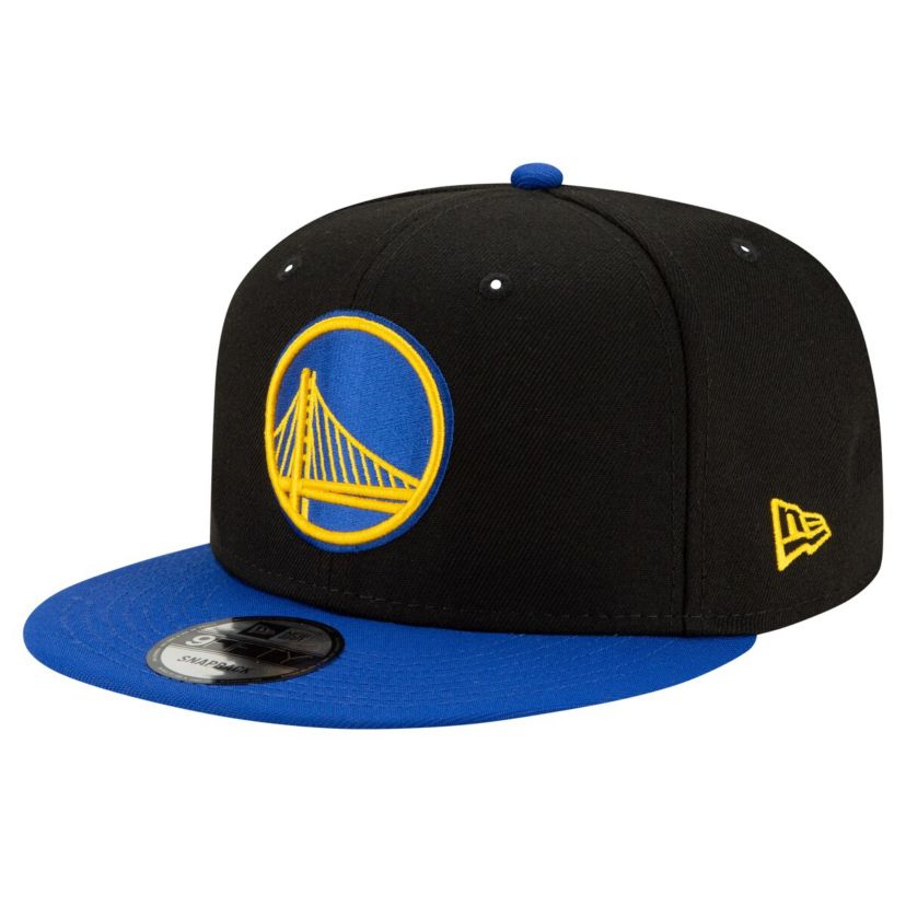 NBA Black/Royal Golden State Warriors Official Team Color 2Tone 9FIFTY Snapback Hat