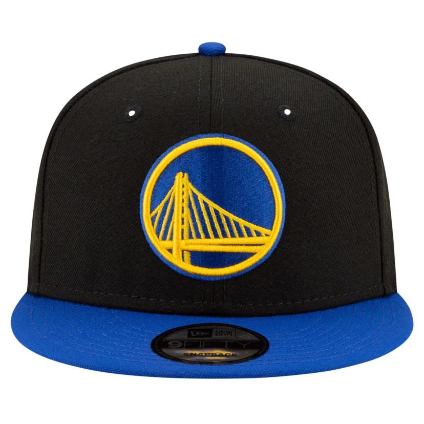 NBA Black/Royal Golden State Warriors Official Team Color 2Tone 9FIFTY Snapback Hat
