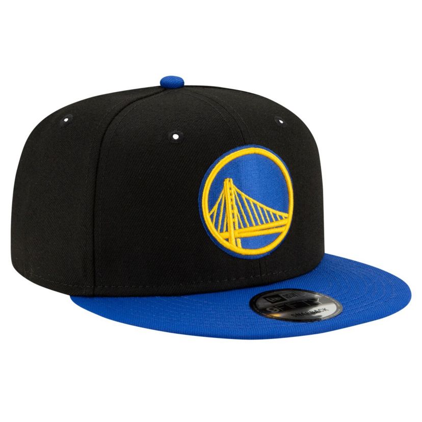 NBA Black/Royal Golden State Warriors Official Team Color 2Tone 9FIFTY Snapback Hat