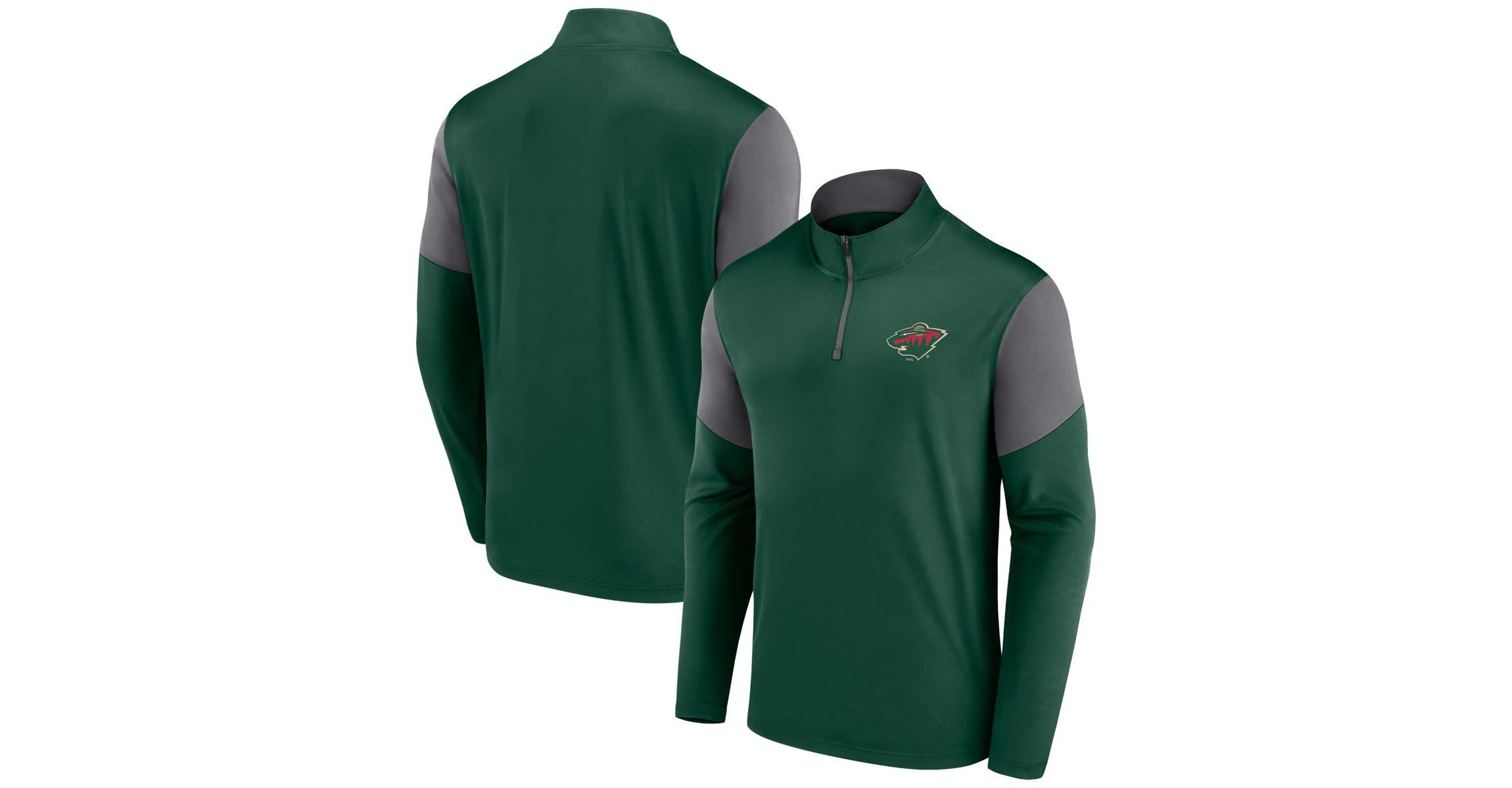 NHL Fanatics Minnesota Wild Logo Quarter-Zip Top