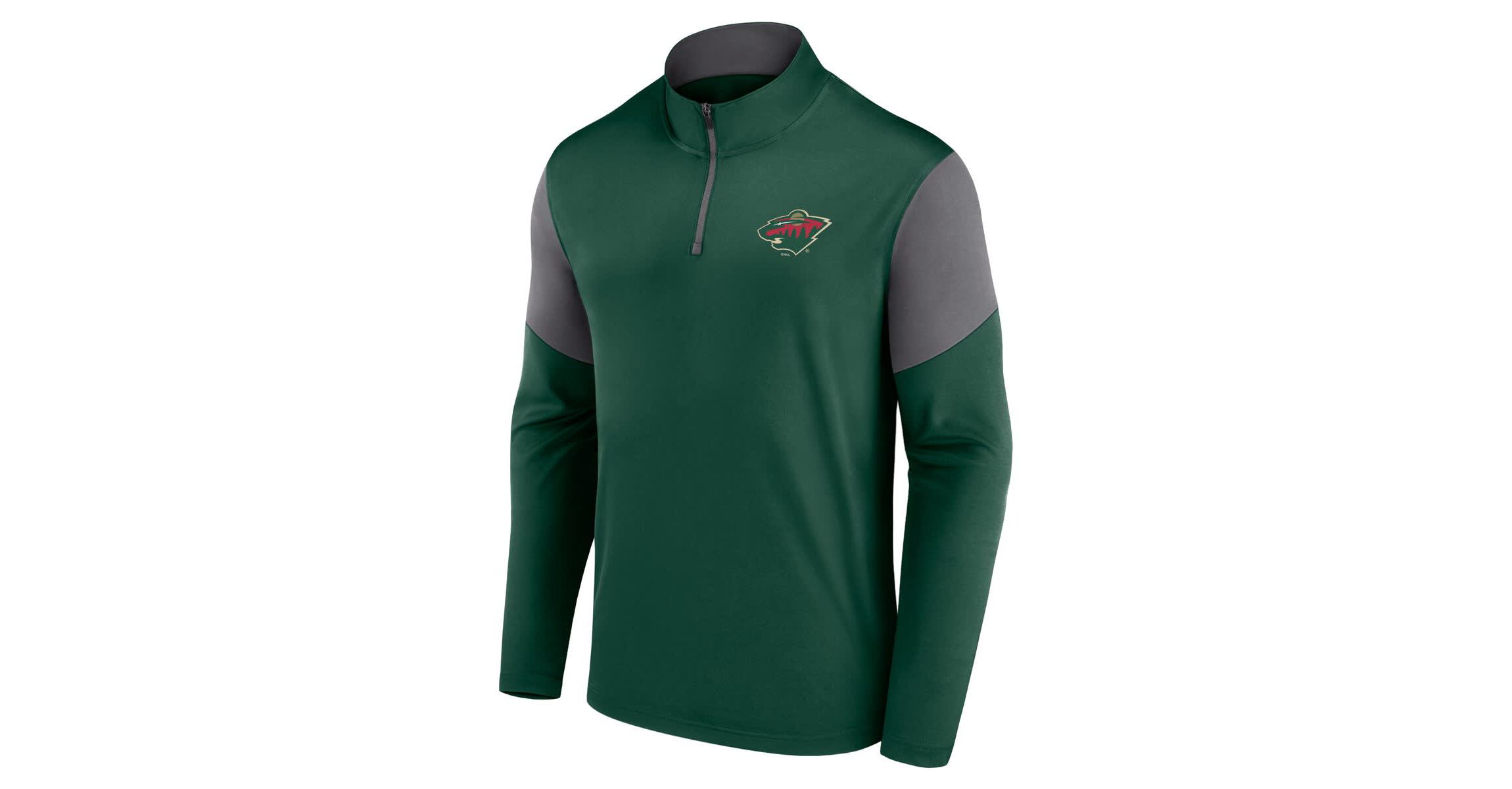 NHL Fanatics Minnesota Wild Logo Quarter-Zip Top