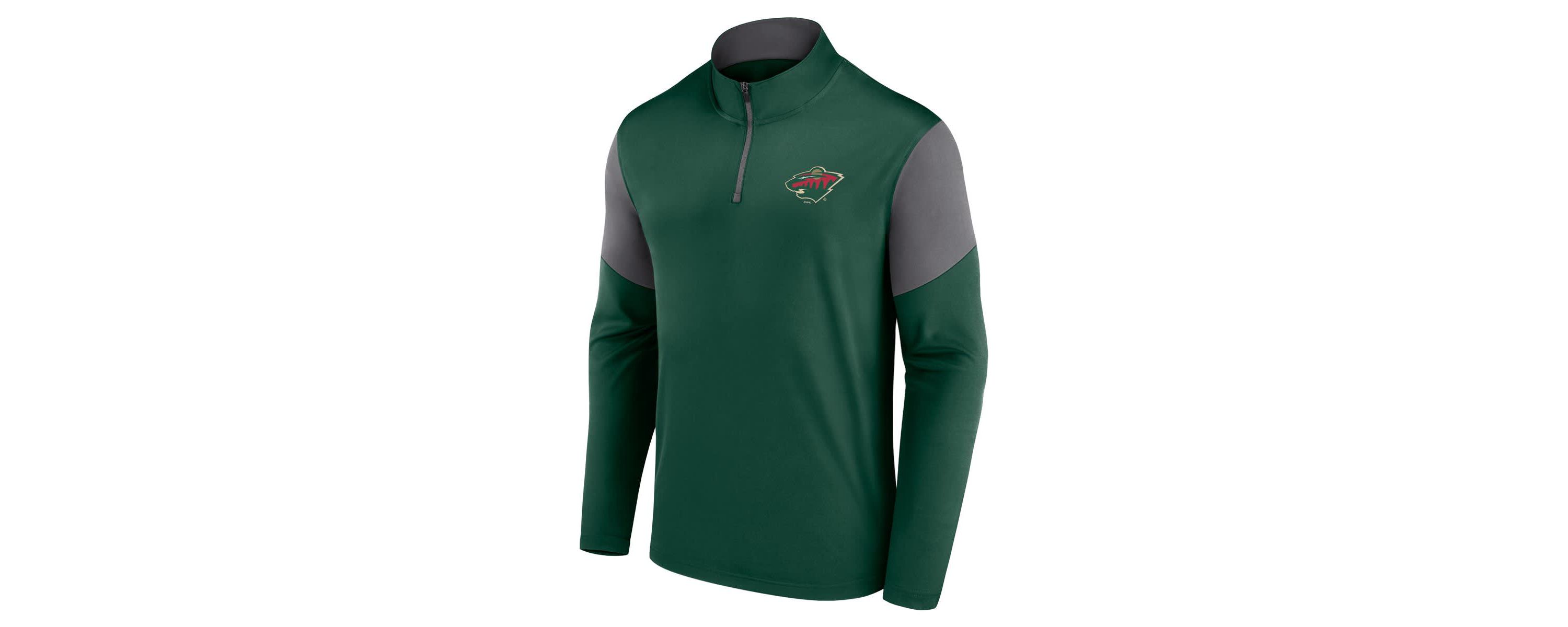 NHL Fanatics Minnesota Wild Logo Quarter-Zip Top