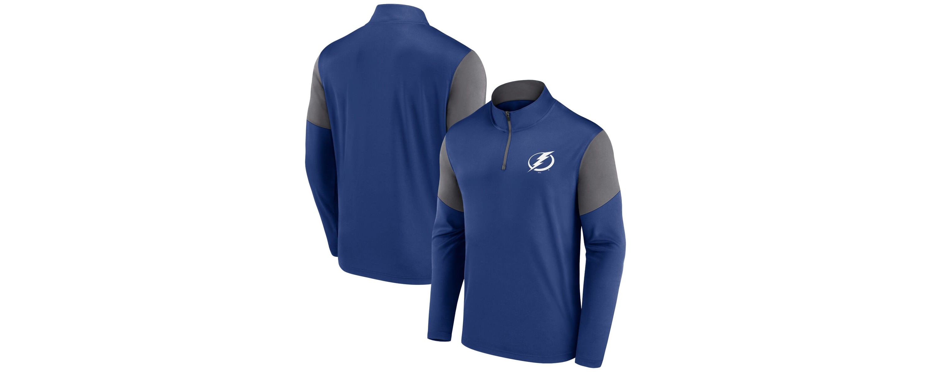 NHL Fanatics Tampa Bay Lightning Logo Quarter-Zip Top