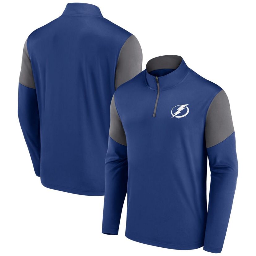 NHL Fanatics Tampa Bay Lightning Logo Quarter-Zip Top