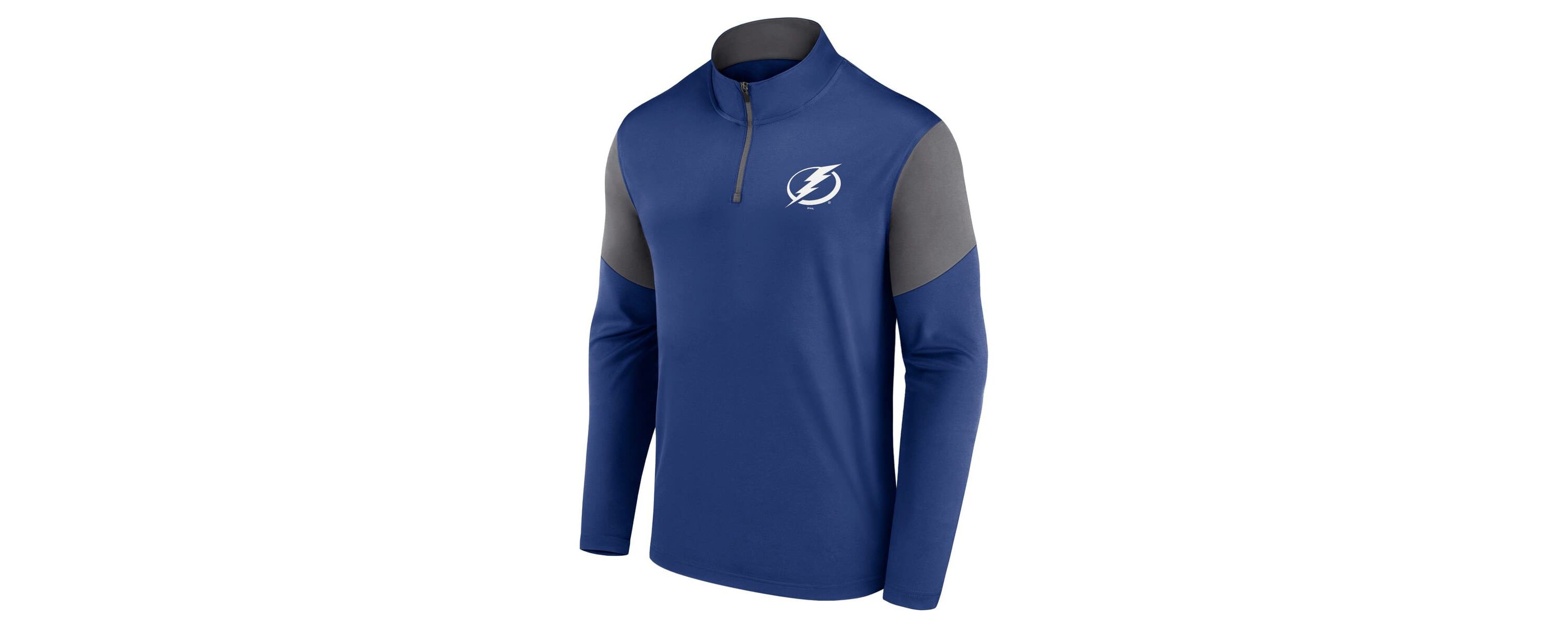 NHL Fanatics Tampa Bay Lightning Logo Quarter-Zip Top