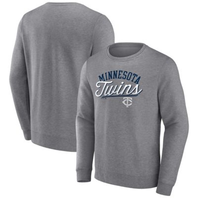 Men's MLB Fanatics Minnesota Twins Simplicity Pullover Sweatshirt, Gray, 4XL