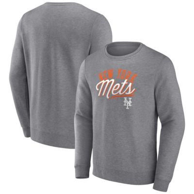 Men's MLB Fanatics New York Mets Simplicity Pullover Sweatshirt, Gray, 5XL
