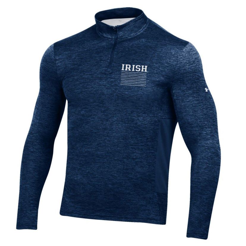 NCAA Under Armour Notre Dame Fighting Irish Gameday Twist Quarter-Zip Top