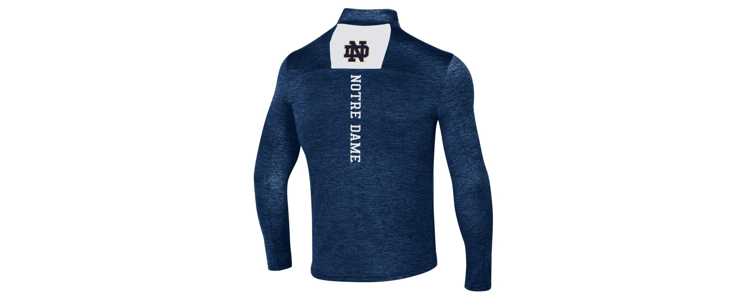 NCAA Under Armour Notre Dame Fighting Irish Gameday Twist Quarter-Zip Top