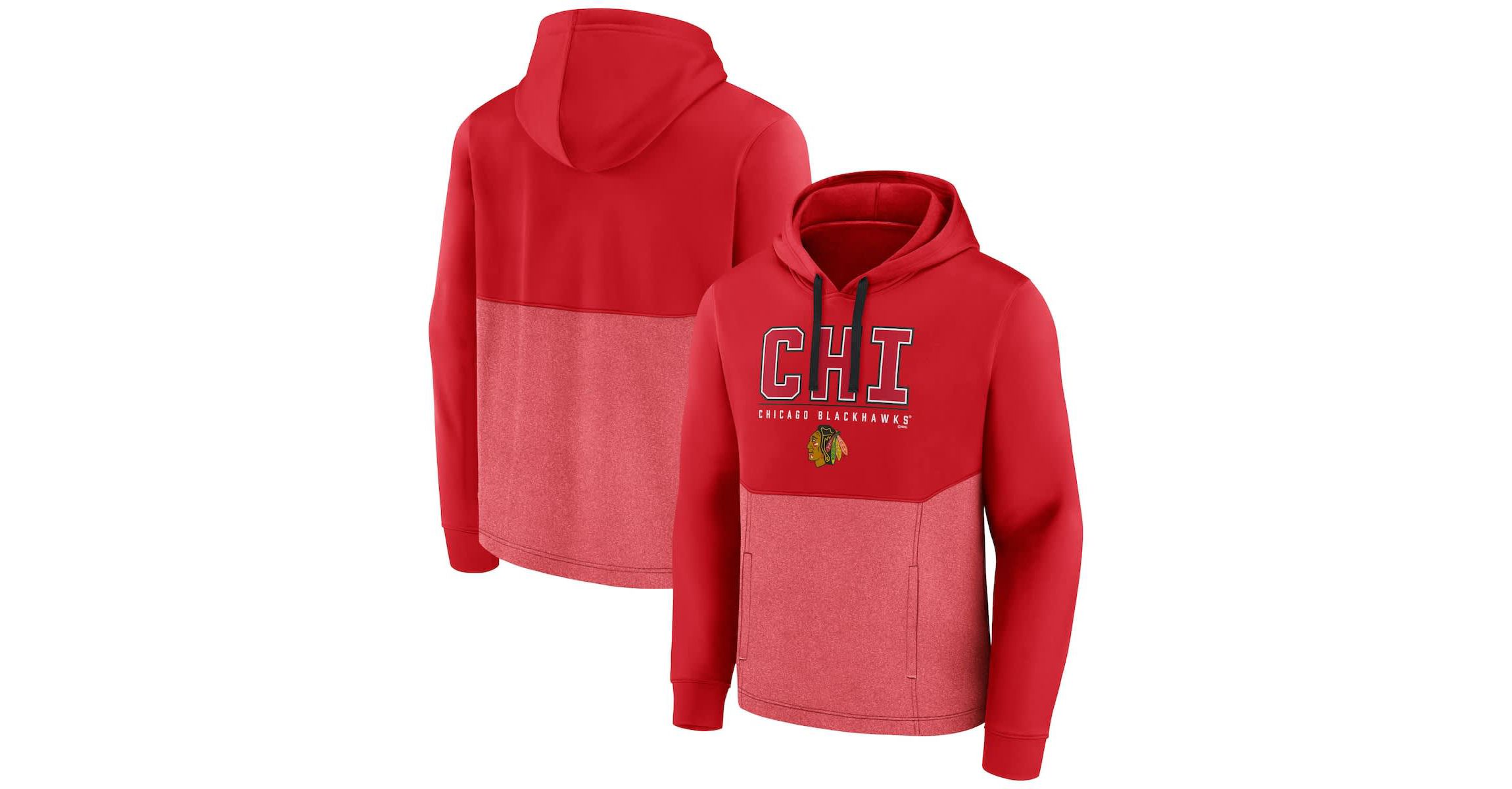 NHL Fanatics Chicago Blackhawks Successful Tri-Blend Pullover Hoodie