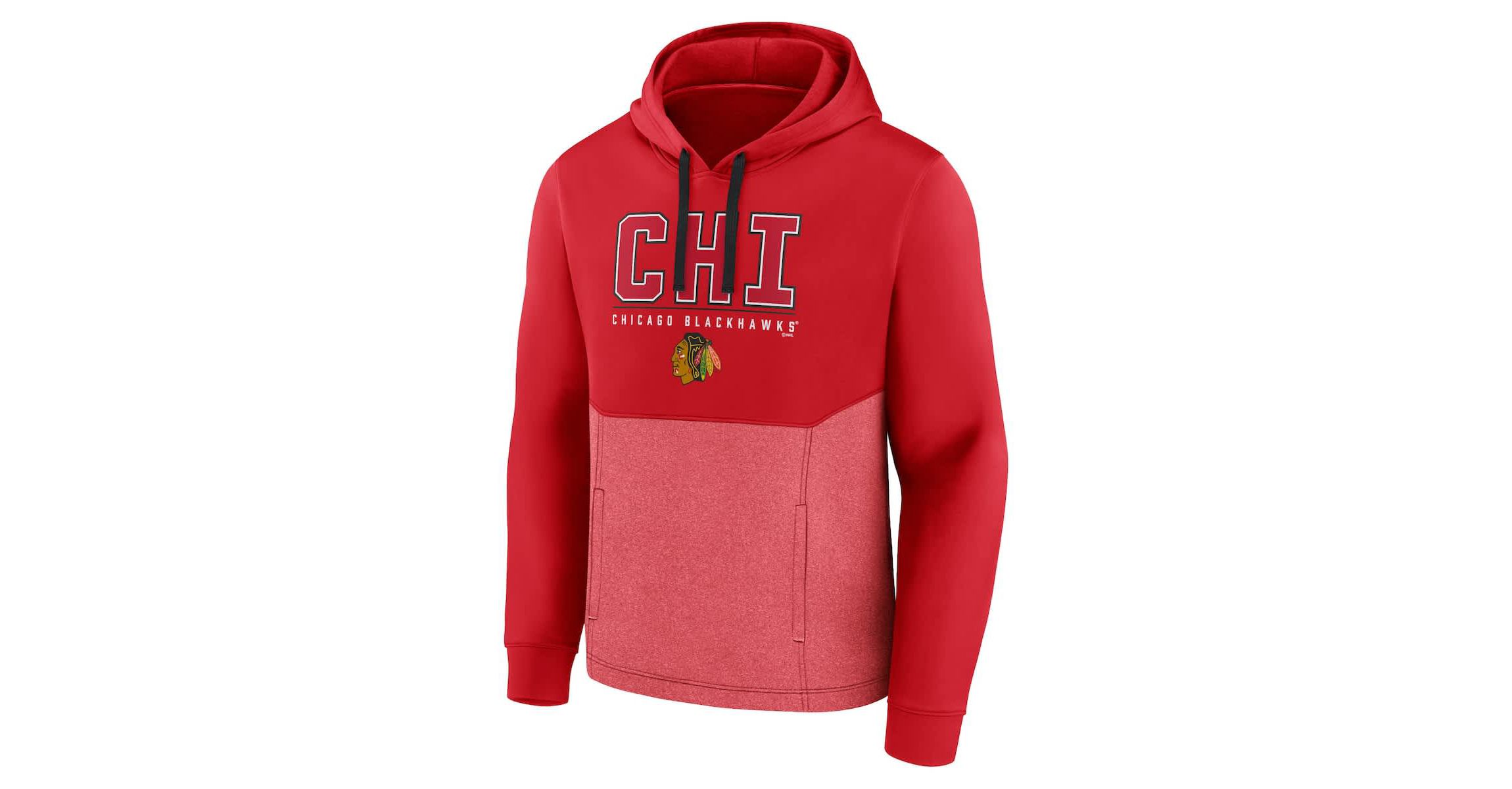 NHL Fanatics Chicago Blackhawks Successful Tri-Blend Pullover Hoodie