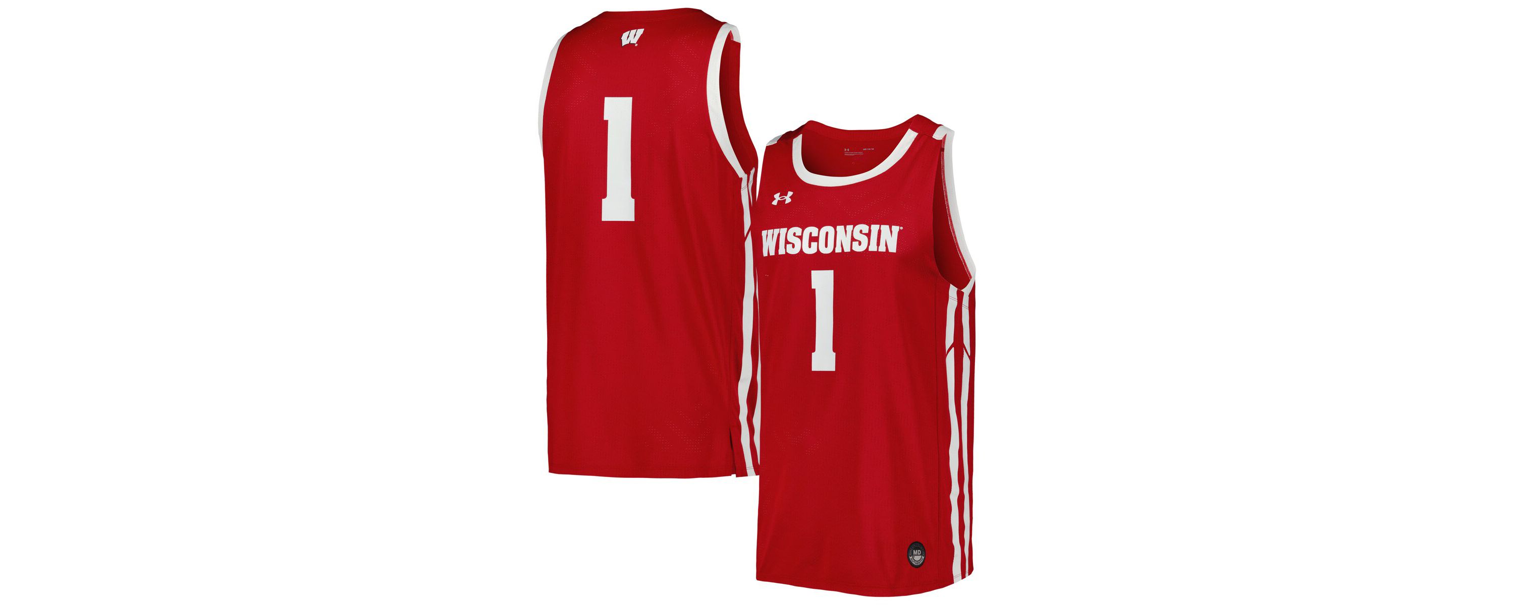 NCAA Under Armour Wisconsin Badgers Replica Basketball Jersey