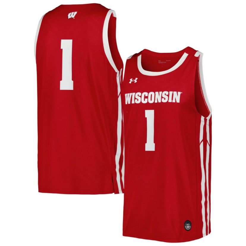 NCAA Under Armour Wisconsin Badgers Replica Basketball Jersey