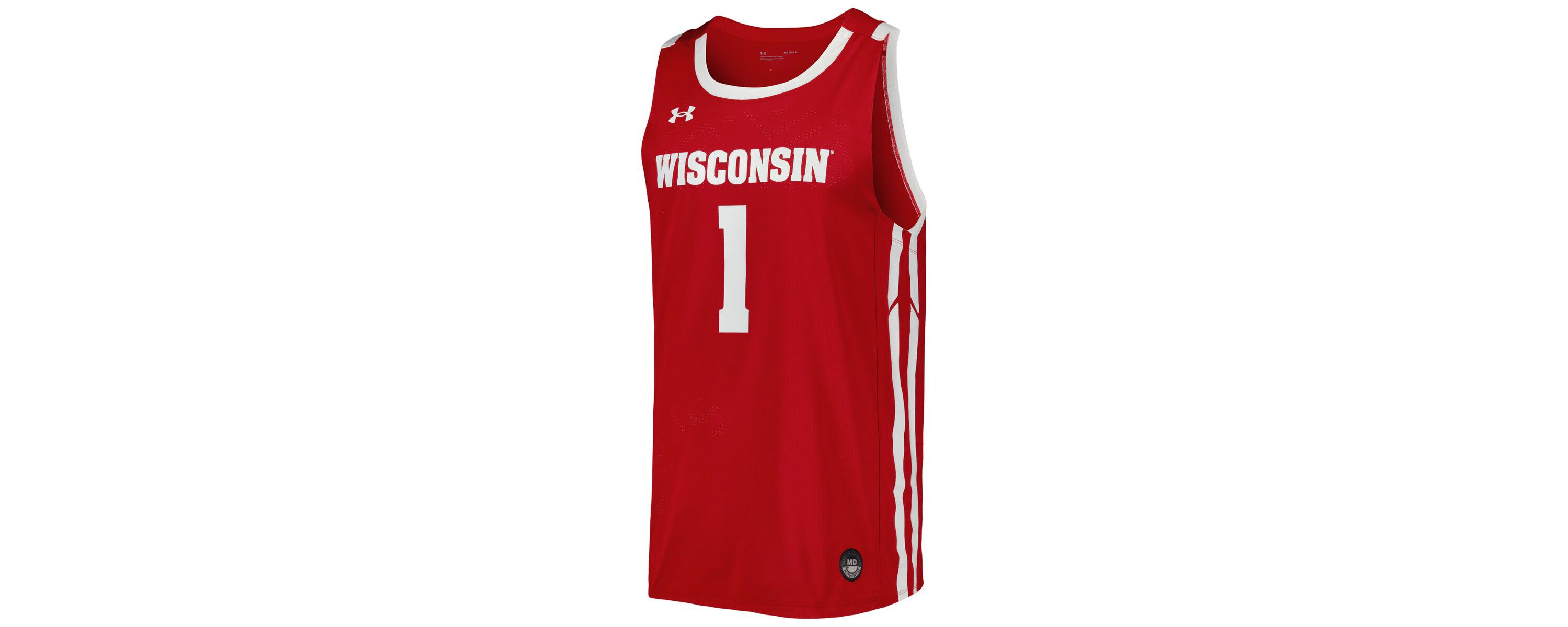 NCAA Under Armour Wisconsin Badgers Replica Basketball Jersey