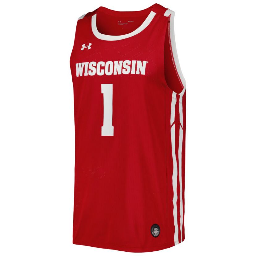 NCAA Under Armour Wisconsin Badgers Replica Basketball Jersey