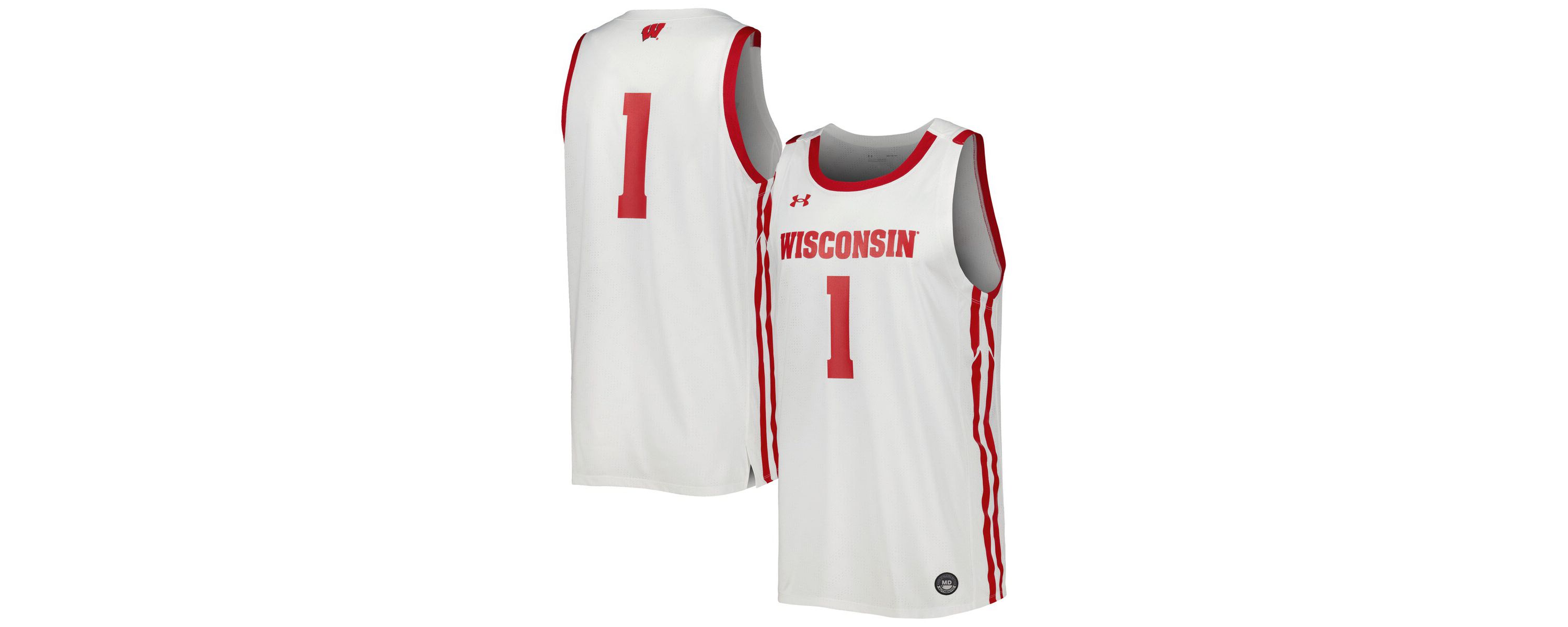 NCAA Under Armour Wisconsin Badgers Replica Basketball Jersey