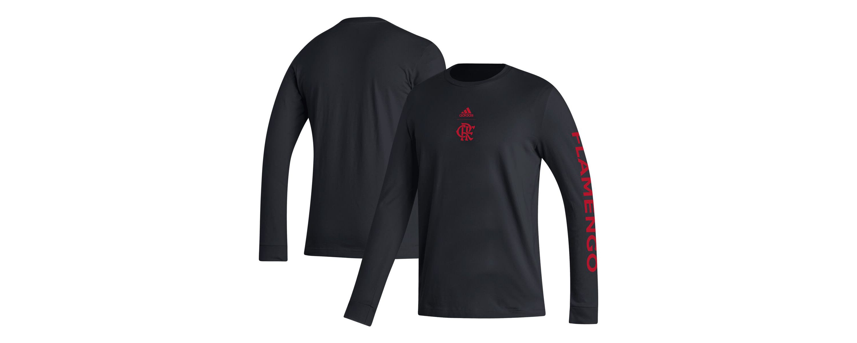 Campeonato Brasileiro Serie A CR Flamengo Team Crest Long Sleeve T-Shirt