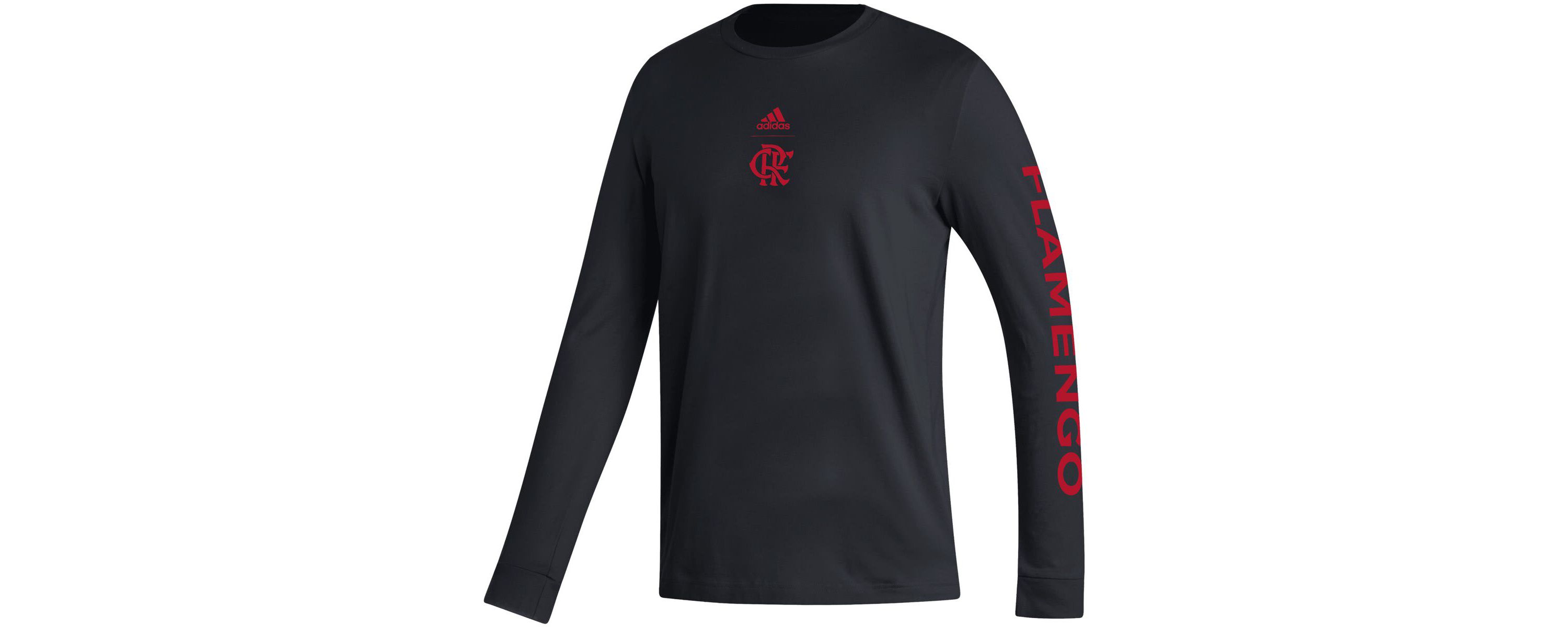 Campeonato Brasileiro Serie A CR Flamengo Team Crest Long Sleeve T-Shirt