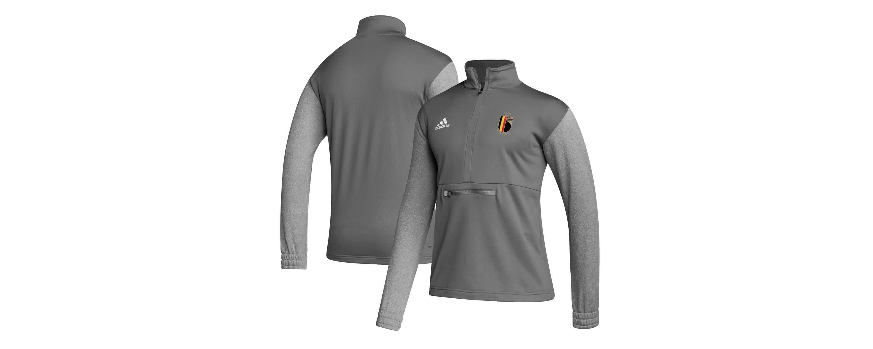 Soccer National Teams Belgium National Team Crest Long Sleeve Half-Zip Top